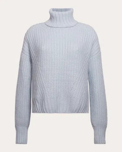 Eleven Six Women's Ali Brushed Alpaca Turtleneck Sweater In Blue