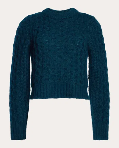 Eleven Six Women's Amara Alpaca Wool Crewneck Sweater In Green