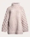 Eleven Six Women's Cailin Cable-knit Sweater In Pink