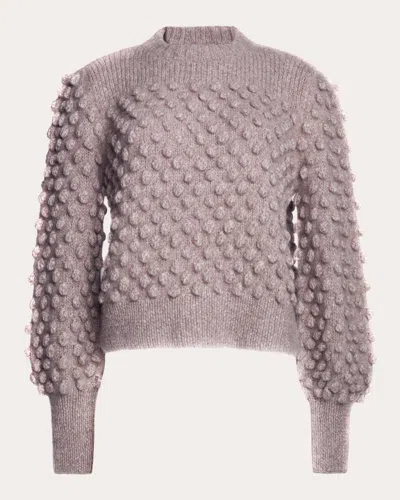 Eleven Six Women's Camila Alpaca Wool Popcorn Stitch Sweater In Purple