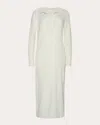 Eleven Six Women's Eden Ribbed Alpaca-blend Midi Dress In White