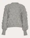 Eleven Six Women's Hally Fringed Alpaca-blend Sweater In Grey
