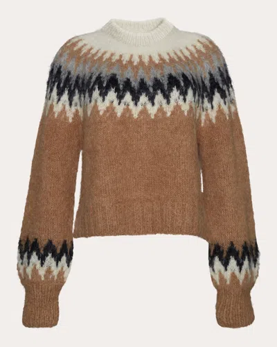 Eleven Six Women's Harper Fair-isle Alpaca-blend Sweater In Neutrals