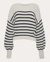 Eleven Six Women's Layla Stripe Sweater In White