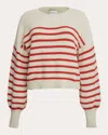 Eleven Six Women's Layla Stripe Sweater In White