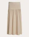 Eleven Six Women's Lea Pleated Alpaca Midi Skirt