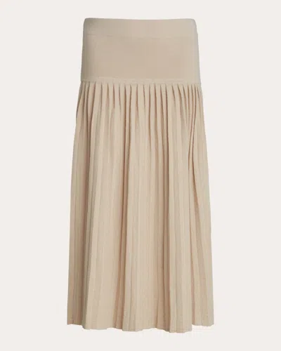 Eleven Six Women's Lea Pleated Alpaca Midi Skirt