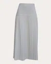 Eleven Six Women's Lea Pleated Alpaca Midi Skirt In White