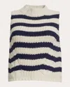 Eleven Six Women's Lily Stripe Sweater Tank In Blue
