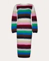 Eleven Six Women's Lydia Ombre Alpaca-blend Midi Dress Wool/polyamide In Multicolor