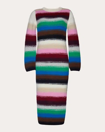 Eleven Six Women's Lydia Ombre Alpaca-blend Midi Dress Wool/polyamide In Multicolor