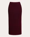 Eleven Six Women's Pia Wool-blend Midi Skirt In Red
