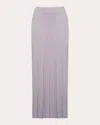 Eleven Six Women's Sally Ribbed Cotton Midi Skirt In Purple