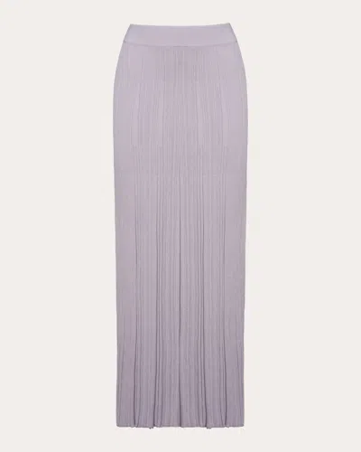 Eleven Six Women's Sally Ribbed Cotton Midi Skirt In Purple