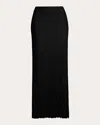 Eleven Six Women's Sally Ribbed Cotton Wool Midi Skirt In Black