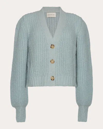 Eleven Six Women's Sara Ribbed Alpaca-blend Cardigan In Green