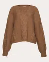 Eleven Six Women's Vaida Cable-knit Wool-blend Sweater