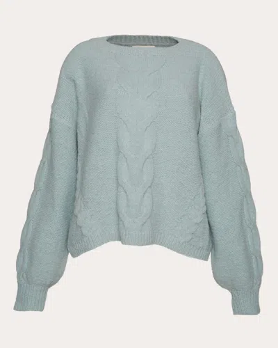 Eleven Six Women's Vaida Cable-knit Wool-blend Sweater In Green