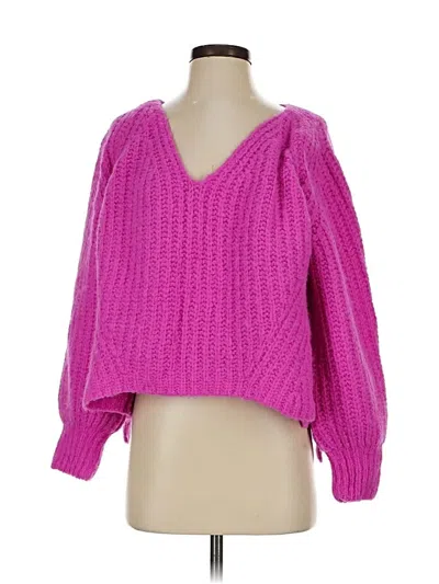 Pre-owned Eleven Six Wool Pullover Sweater In Pink