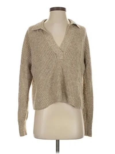 Pre-owned Eleven Six Wool Pullover Sweater In Tan