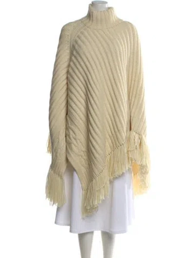 Pre-owned Eleven Six Wool Turtleneck Sweater In Neutral