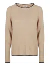 Shop Eleven88 Suéter Con Escote Barco - Camel