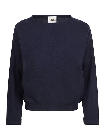 Eleven88 Cashmere Crewneck In Azul