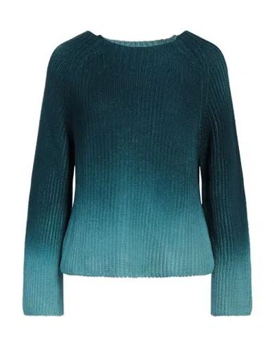 Eleven88 Woman Sweater Deep Teal Size M Cotton In Green