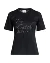 Eleven88 Woman T-shirt Black Size S Cotton In Black