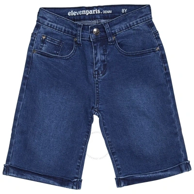 Elevenparis Kids' Eleven Paris Boys Dark Blue Looney Knit Short