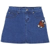 Elevenparis Eleven Paris Girls Denim Bugs Bunny Skirt In Blue
