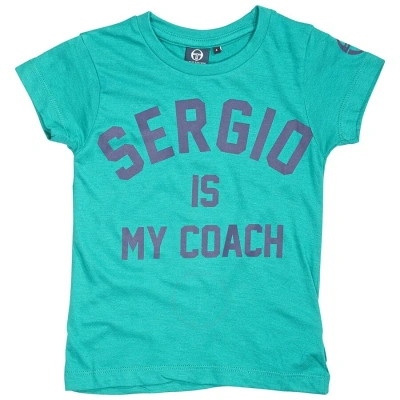 Elevenparis Eleven Paris "sergio Is My Coach" Slogan T-shirt In Green