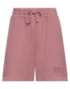 Elevenparis Eleven Paris Woman Shorts & Bermuda Shorts Antique Rose Size S Cotton In Pink