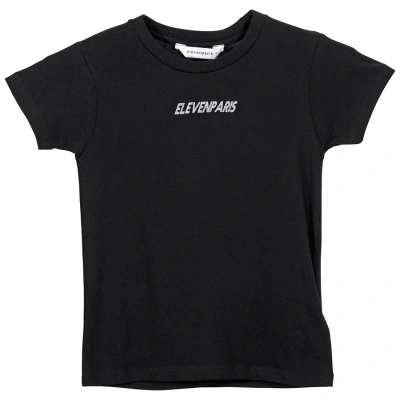 Elevenparis Little Eleven Paris Boys Black Helvn Short Sleeve T-shirt