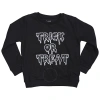 ELEVENPARIS LITTLE ELEVEN PARIS BOYS BLACK TRICKOR FL SWEAT