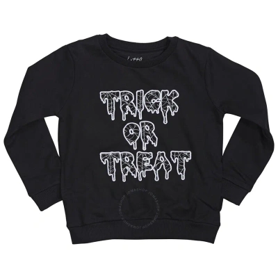 Elevenparis Kids' Little Eleven Paris Boys Black Trickor Fl Sweat