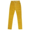 Elevenparis Little Eleven Paris Boys Yellow Melty Long Pants In Yellow