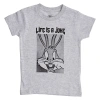 Elevenparis Little Eleven Paris Bugs Bunny - Life Is A Joke T-shirt In Gray
