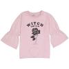 Elevenparis Little Eleven Paris Girls Pink Adwitches Sweatshirt In Pink