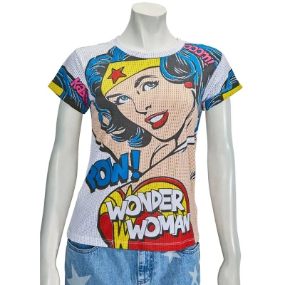 Elevenparis Little Eleven Paris Retro Wonder Woman Graphic T-shirt In White