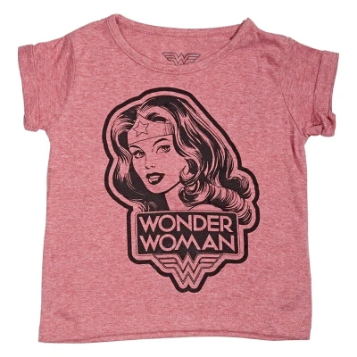 Elevenparis Kids' Little Eleven Paris Vintage Inspired Wonder Woman Graphic T-shirt In Red