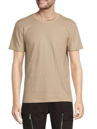 Elevenparis Men's Crackle Knit Tee In Oxford Tan