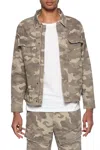 ELEVENPARIS WOVEN CAMO JACKET IN DESERT CAMO