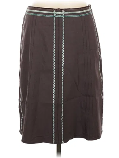 Pre-owned Elevenses Casual Skirt In Brown