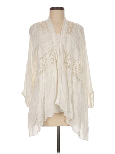 Pre-owned Elevenses Kimono In Ivory