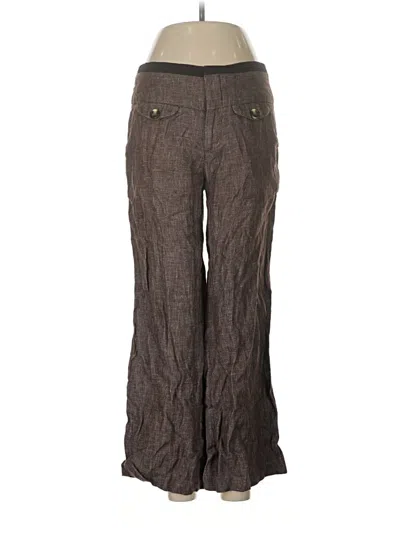 Pre-owned Elevenses Linen Pants In Brown
