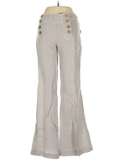 Pre-owned Elevenses Linen Pants In Gray