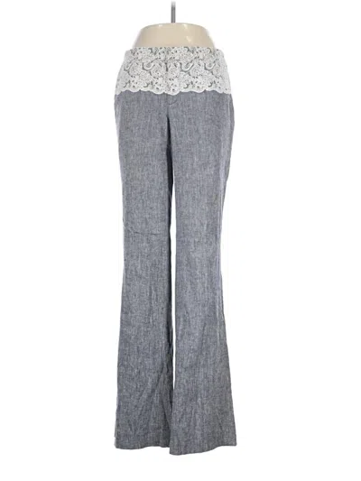 Pre-owned Elevenses Linen Pants In Gray