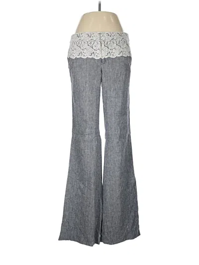 Pre-owned Elevenses Linen Pants In Gray