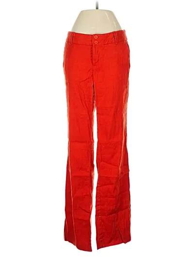 Pre-owned Elevenses Linen Pants In Orange